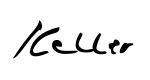 Kurt Keller Logo Signierung Schwarz